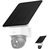 Solar Panel for eufy Security SoloCam S340 Camera(Not Included) USB-C Port | 4W Solar Charger Replace for Original eufy 2W Solar Panels,Weatherproof,Continuous Power for Your S340 Cam,Micro USB Adapter