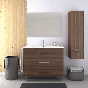 MUEBLE DE BAÑO CON LAVABO 3 CAJONES y TOALLERO CONJUNTO ...