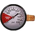 Kegconnection, LLC - Kegconnection Regulator Gauge 0-2000 PSI - Right Hand Thread - Kegerator, Homebrew, Draft Beer Keg