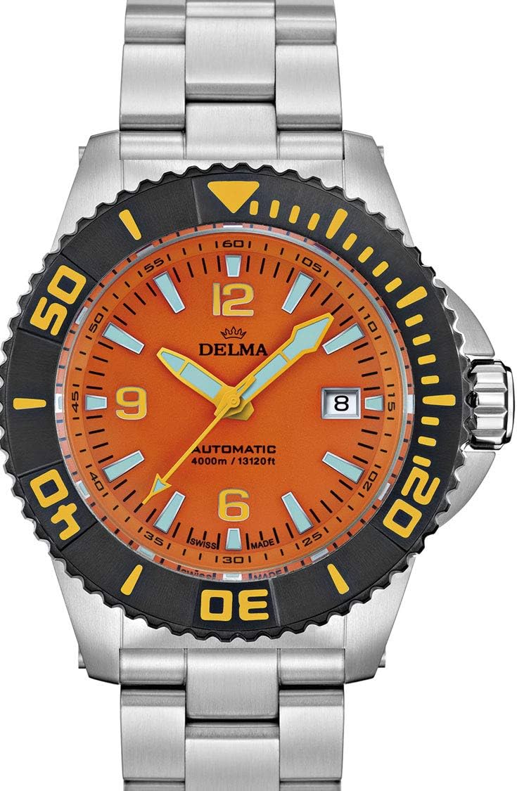 Delma 407001 Men's Automatic Diving Watch with Metal Strap