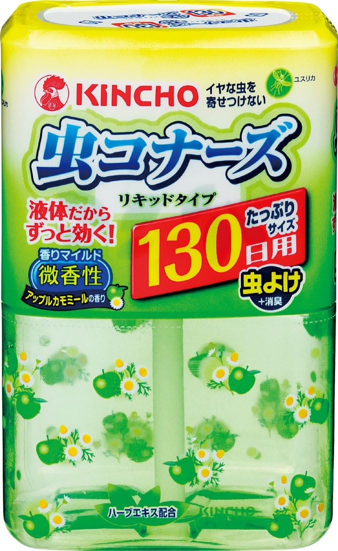 Amazon 虫コナーズ リキッドタイプ 130日 微香性 アップルカモミールの香り 400ml 虫コナーズ 殺鼠 殺虫剤