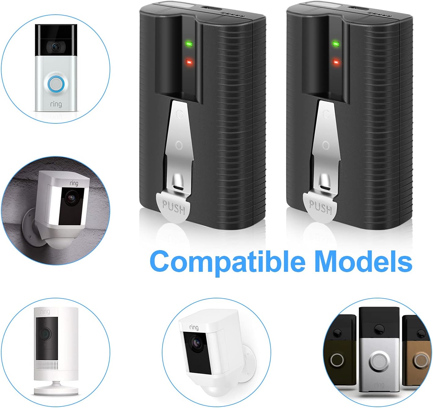 Release Quick 6040mah Ring For Battery Ion Lithium Rechargable Pack 2 Replacement Cam Up Cam Stick 1 2 3 Spotlight Doorbell Ring With Compatible Pack Battery Camera Batteries Up To 70 Off Www Klevering Com