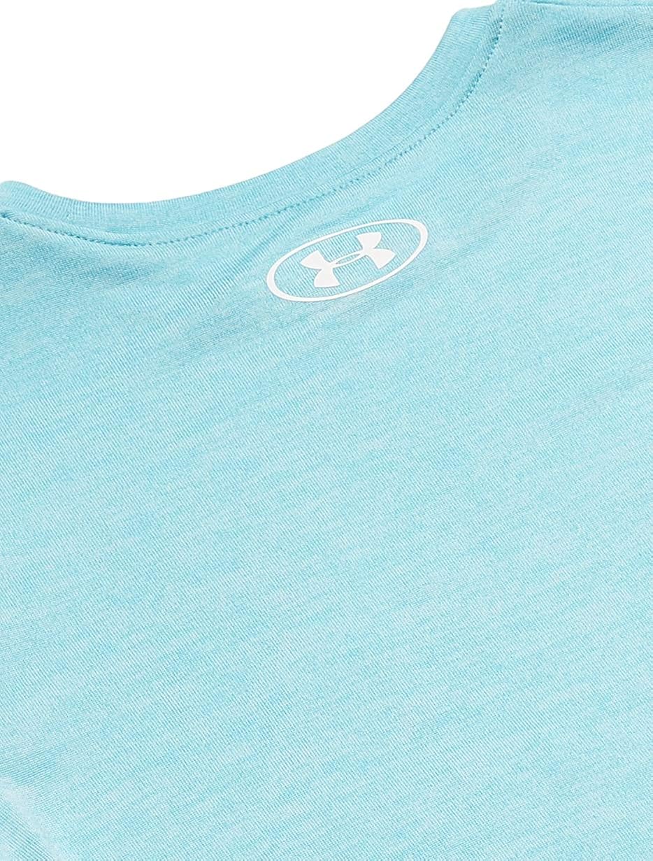 Under Armour Girls Big Logo Twist Short Sleeve Training Workout T-Shirt: Clothing