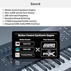 Yamaha MODX6+ 61-Key Synthesizer Workstation , Black