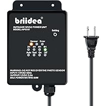Outdoor Low Voltage Transformer, Briidea 60W 120V AC to 12V