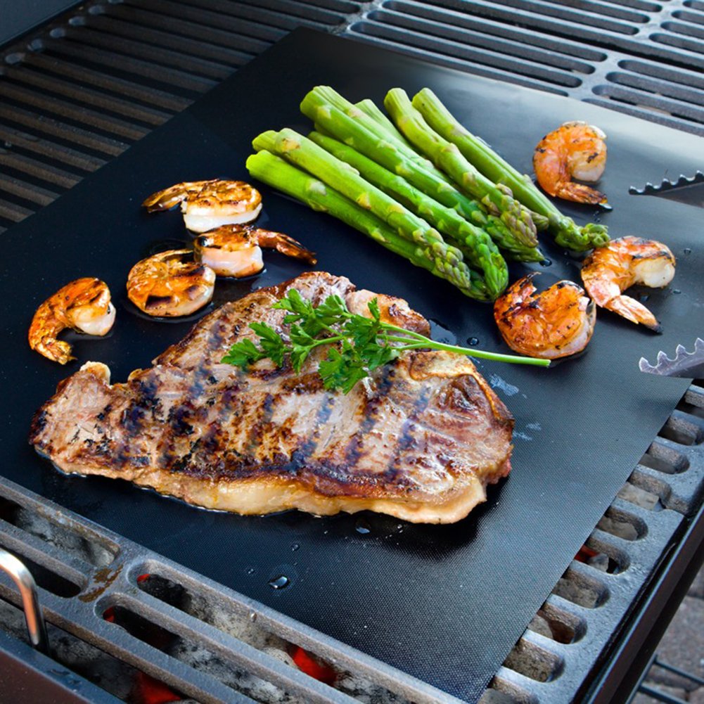 BBQ-Toro Piastra per grigliare in acciaio inox 30 x 40 cm Plancha per grigliare a carbonella e a gas