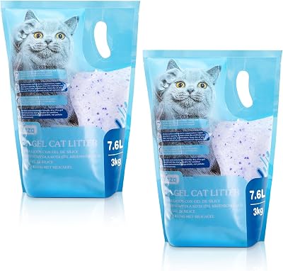 Nobleza Silica Cat Litter Crystals 7.6L 3kg Ultra Absorbent Odour Control Kitten