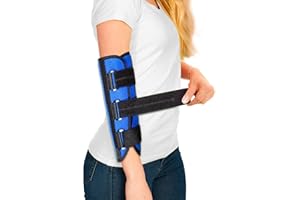 SYLONG Elbow Brace for Ulnar Nerve Entrapment Cubital Tunnel Syndrome for Women and Men, Arm Splint Left & Right Elbow Support Immobiliser for Straighten Arms to prevent Elbow Bending While Sleeping - L/XL