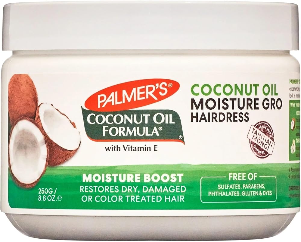 Palmer's Coconut Oil Formula Moisture Gro Hairdress 8.8 oz Dry Damaged Hair