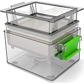 Tofu Press Dishwasher Safe - Easily Removes Water in 10-20 Minutes, Up to 3X More Efficient Tofu Pressing, BPA Free with Drip