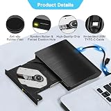 ZDYWAN USB 3.0 Type C External CD DVD Drive RW Writer Burner for Laptop Mac Win view 6
