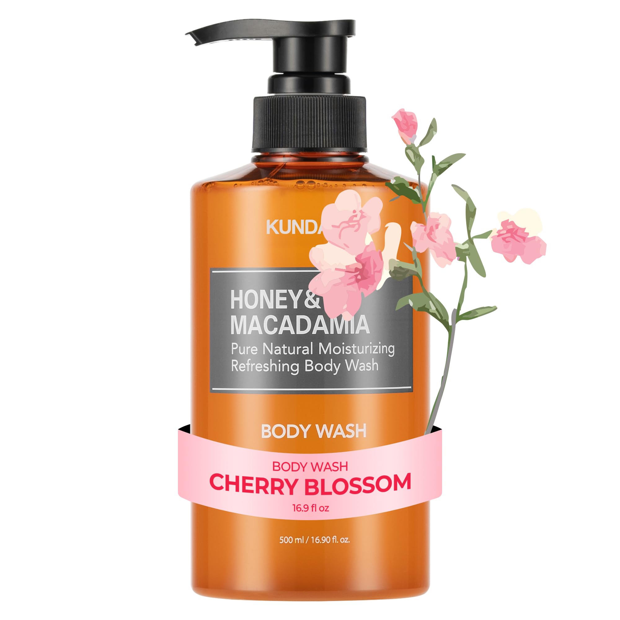 [KUNDAL] Pure Body Wash 500ml (Cherry Blossom) — image 1