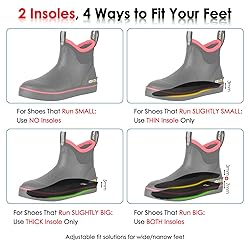 Kalkal Women's Deck Boots, Waterproof Ankle Rain