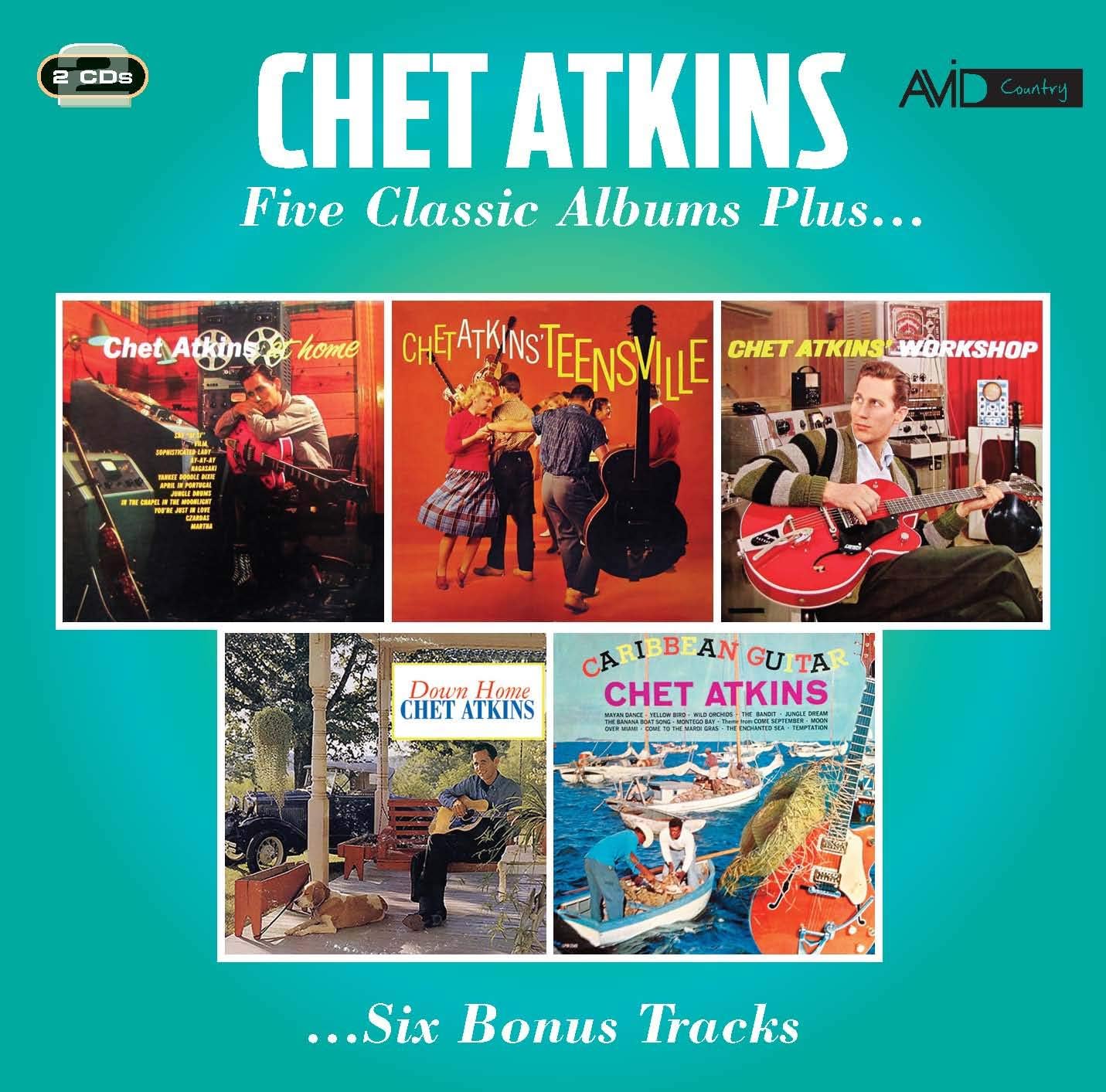 Five Classic Albums Plus (At Home / Teensville / Chet Atkins' Workshop / Down Home / Caribbean Guitar)