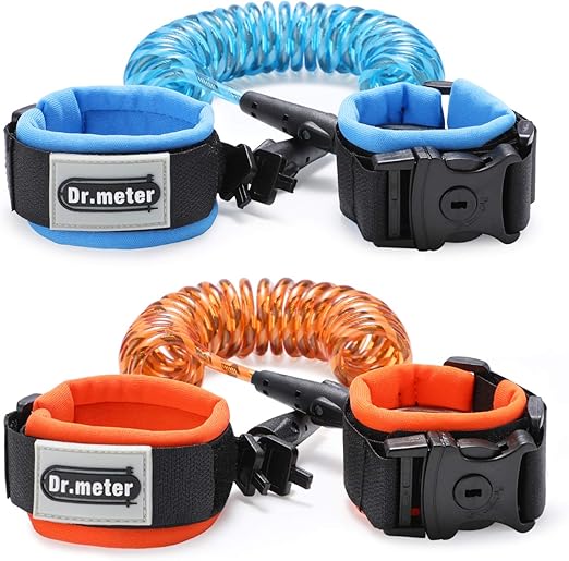 [Upgraded] Dr.Meter 2 Pack Anti Lost Wristband with Lock Toddler Child