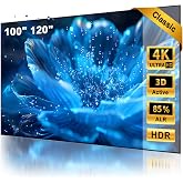 NothingProjector ALR Screen for Ultra Short Throw Projector, 100 inch | 85% Ambient Ceiling Light Rejecting, 4K/8K UHD Active 3D, Fixed Frame 16:9, Wall Mount Anti Daylight UST, Classic NothPJ