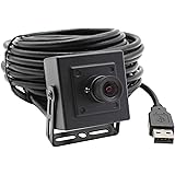 ELP 3.6mm Lens 1MP Mini HD USB Camera with Metal Case for Computer,720P 30fps Mini UVC USB2.0 Video Webcam OV9712 Lightburn C