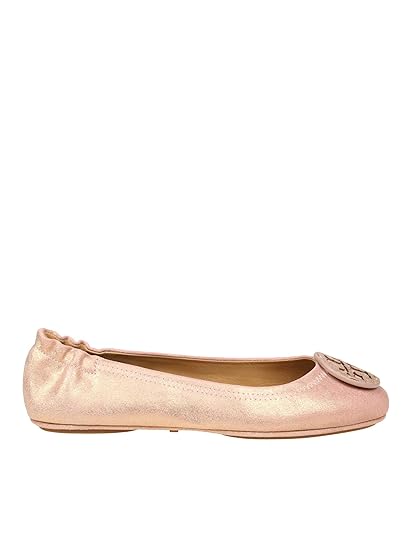 pink leather flats