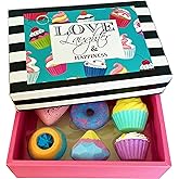 Bath Bombs for Girls – 6 Organic Bath Bombs Gift Set with Natural Ingredients, Aromatherapy Bubble Bath Fizzy for Kids, Teens, Women – Skin Moisturizing Bathbombs for Girls, Easter Basket Essentials