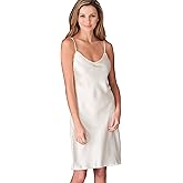 Julianna Rae Women's Devon 100% Silk Chemise, Alabaster, XL