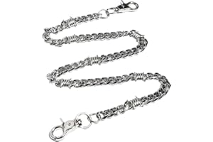 PINKPIN Biker Wallet Chain, Heavy Duty Pocket Chain with Round Clasp, Men Chains for Jeans, Pants Clothing Accessories