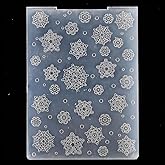 KWELLAM Weihnachts-Schablonen Set - 3D Schneeflocke Für Karten & Scrapbooking