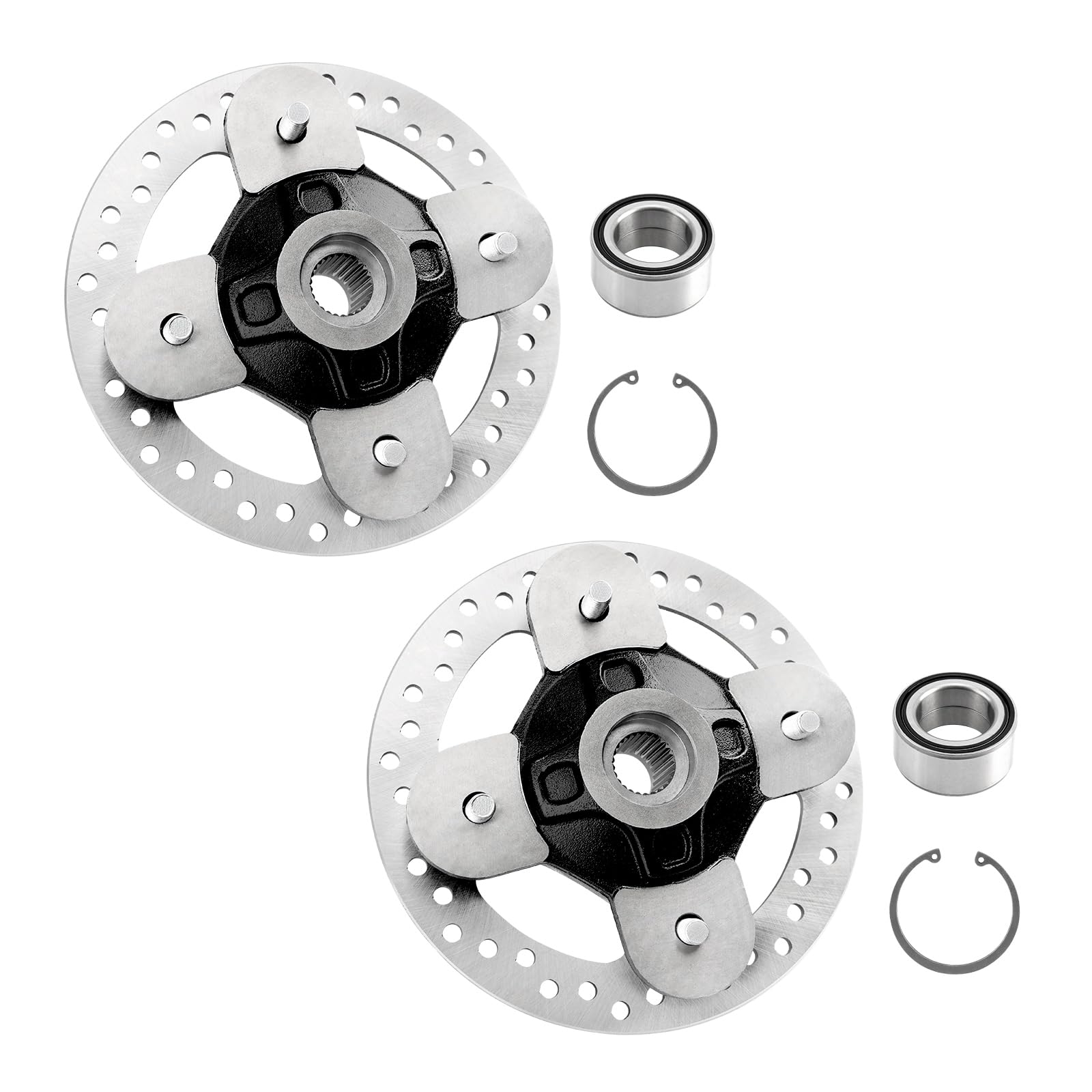 Photo 1 of **1 PC**Front/Rear Wheel Hub Bearing Studs Brake Disc Rotor 2 Set Compatible with Polaris 2014-2023 RZR XP 1000, RZR XP 4 1000, 2018-2022 RZR RS1 Replace# 5139265-067