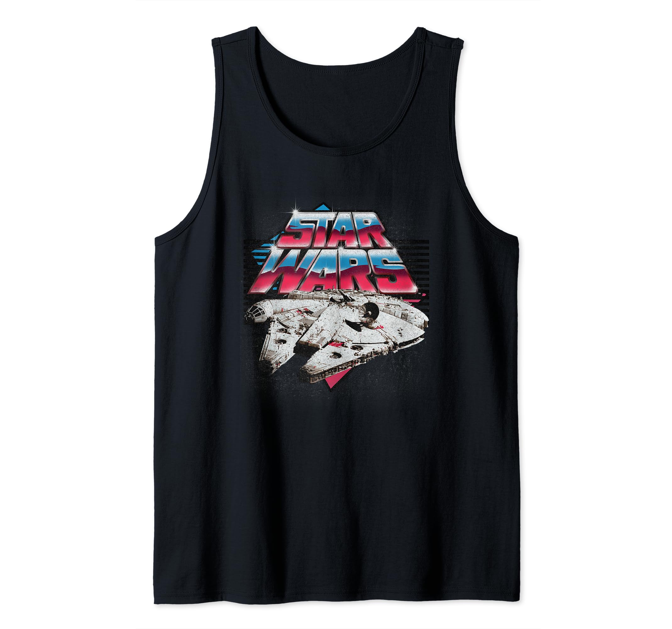 Star Wars Millennium Falcon Chrome Logo Tank Top