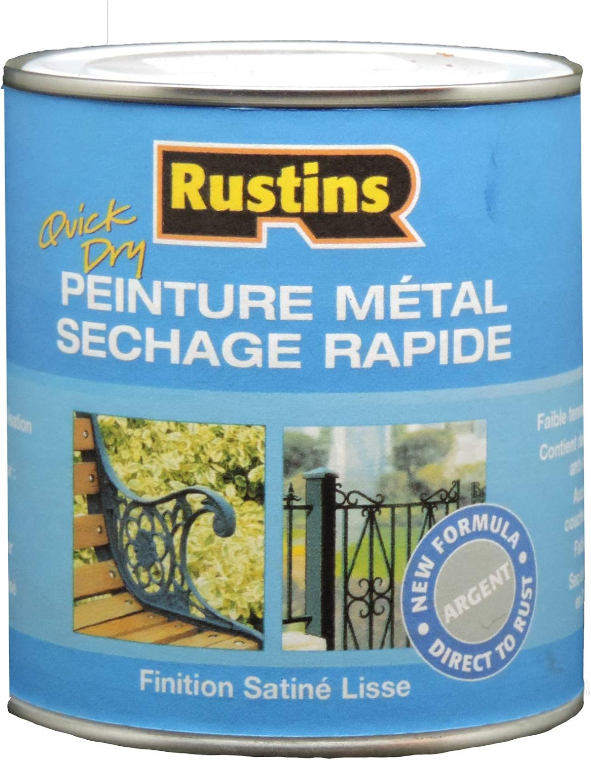 RUSTINS MPSR500 500ml Metal Paint - Silver, 500 ml (Pack of 1)