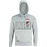 New Era NFL Men's Drill Performance Cool Grey Pullover Hoodie, Pro Football Sweatshirt