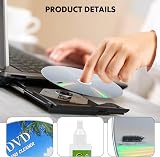 TRIXES CD DVD Lens Cleaner Cleaning Disc Ultra-Thin Brush Universal view 6