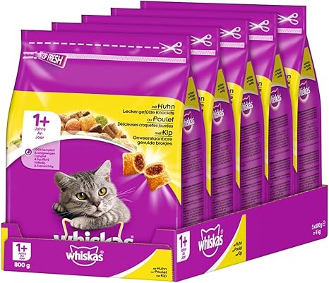 Whiskas Croquettes Pour Chat Nourriture Seche Pour Chat Adulte Amazon Fr Animalerie