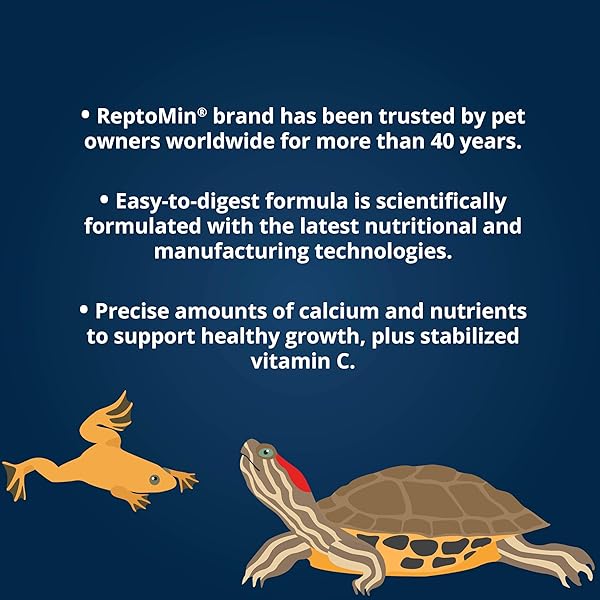 TETRA REPTOMIN FLOATING FOOD STICKS, FOR AQUATIC TURTLES, NEWTS AND FROGS, 2.65 LBS