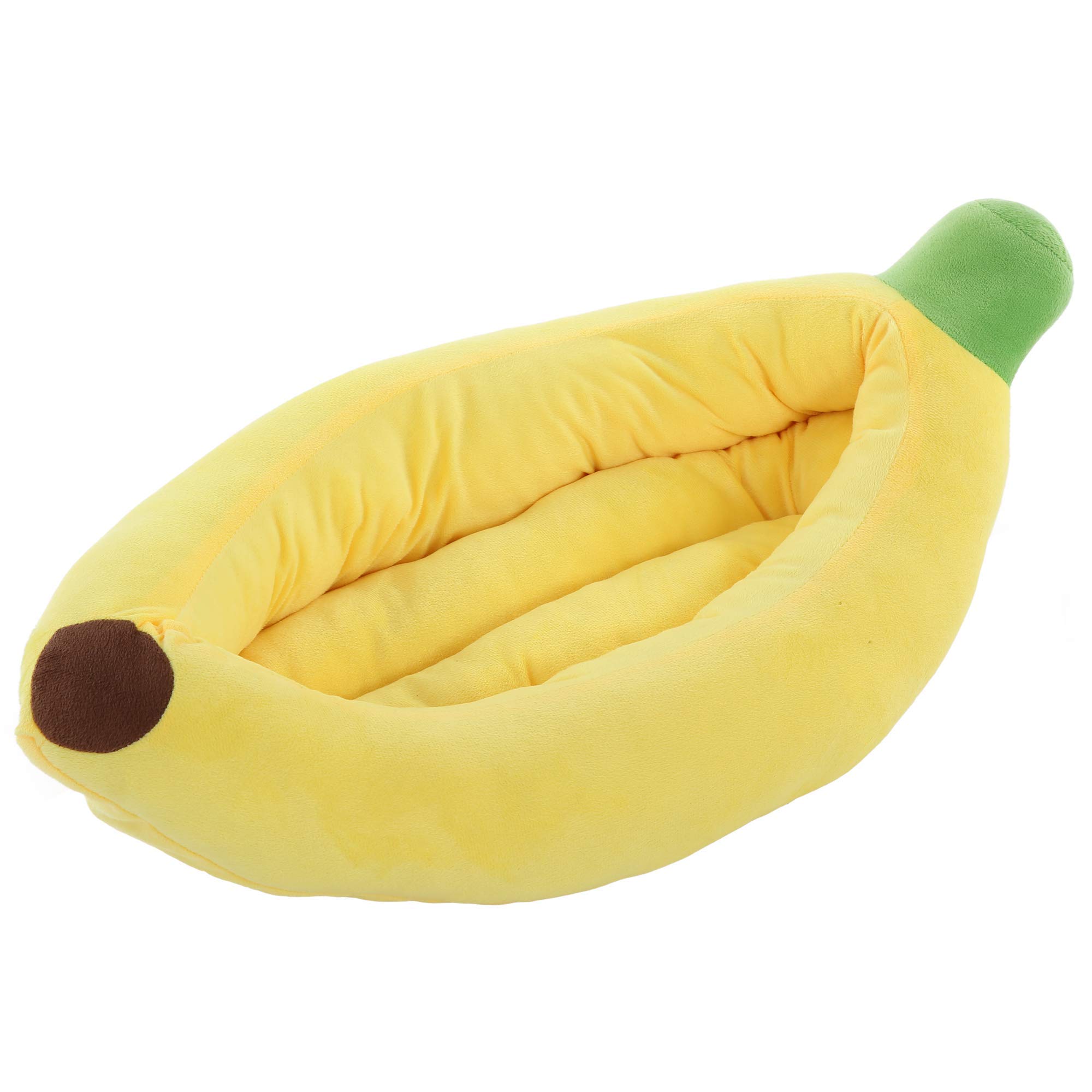 Silicute Banana Pet Bed - Snuggle Up in Style! Cute & Cozy Plush Pet Bed for Small Dogs/Cats