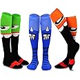 TeeHee Crazy Fun Silly Funky Girls Socks Novelty Knee High and Crew for Women Multipair Cotton