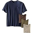 Fruit of the Loom Men's Pocket Crew Neck T-Shirt (Pack of 4)