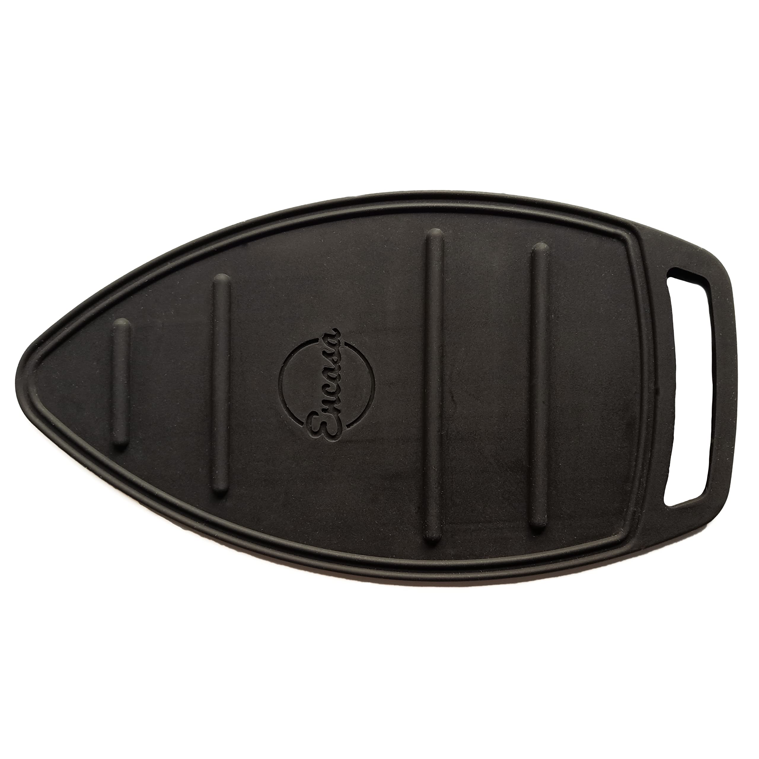 Encasa XO Silicon Mat for Hot Iron Rest - Heat Resistant, Anti - Slip, Thicker Pad for Protecting Your Table During Ironing, Non-Burning, Machine Washable, Durable - Black