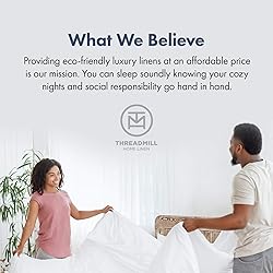Threadmill 100% Cotton Sheets for Queen Size Bed