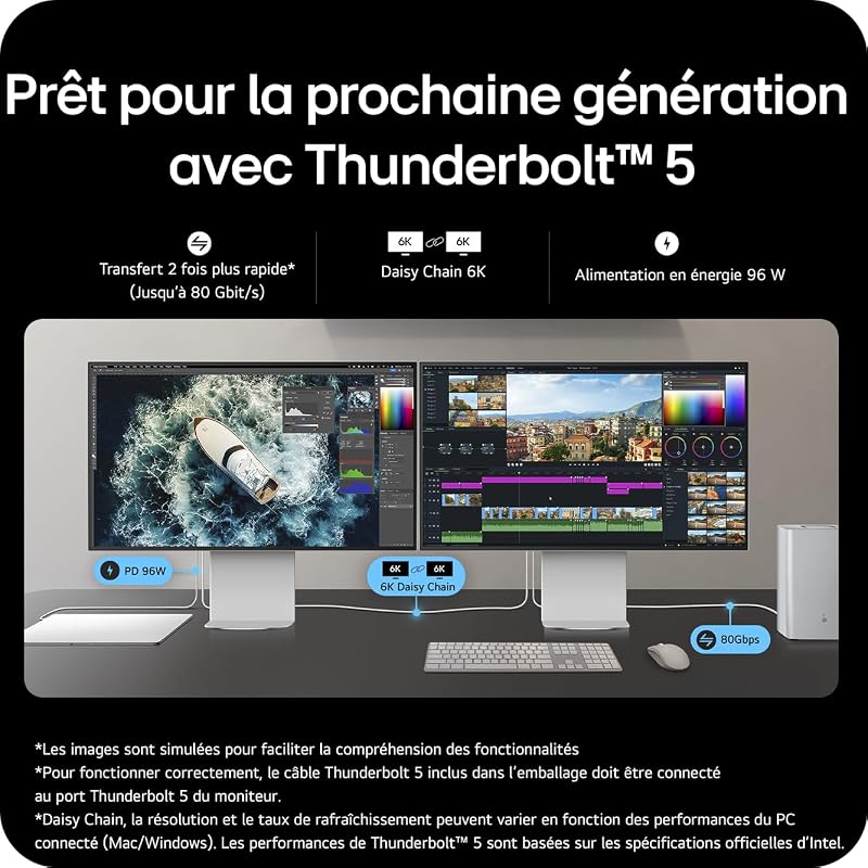 Ultrafine Evo | Écran Graphisme IPS 32" 6K | 450cd/m² Thunderbolt™ 5
