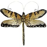 Eangee Home Design Dragonfly Wall Decor Gold And Blue 14 Inches Length x 1 Inch Width x 12 Inches Height (m4035)