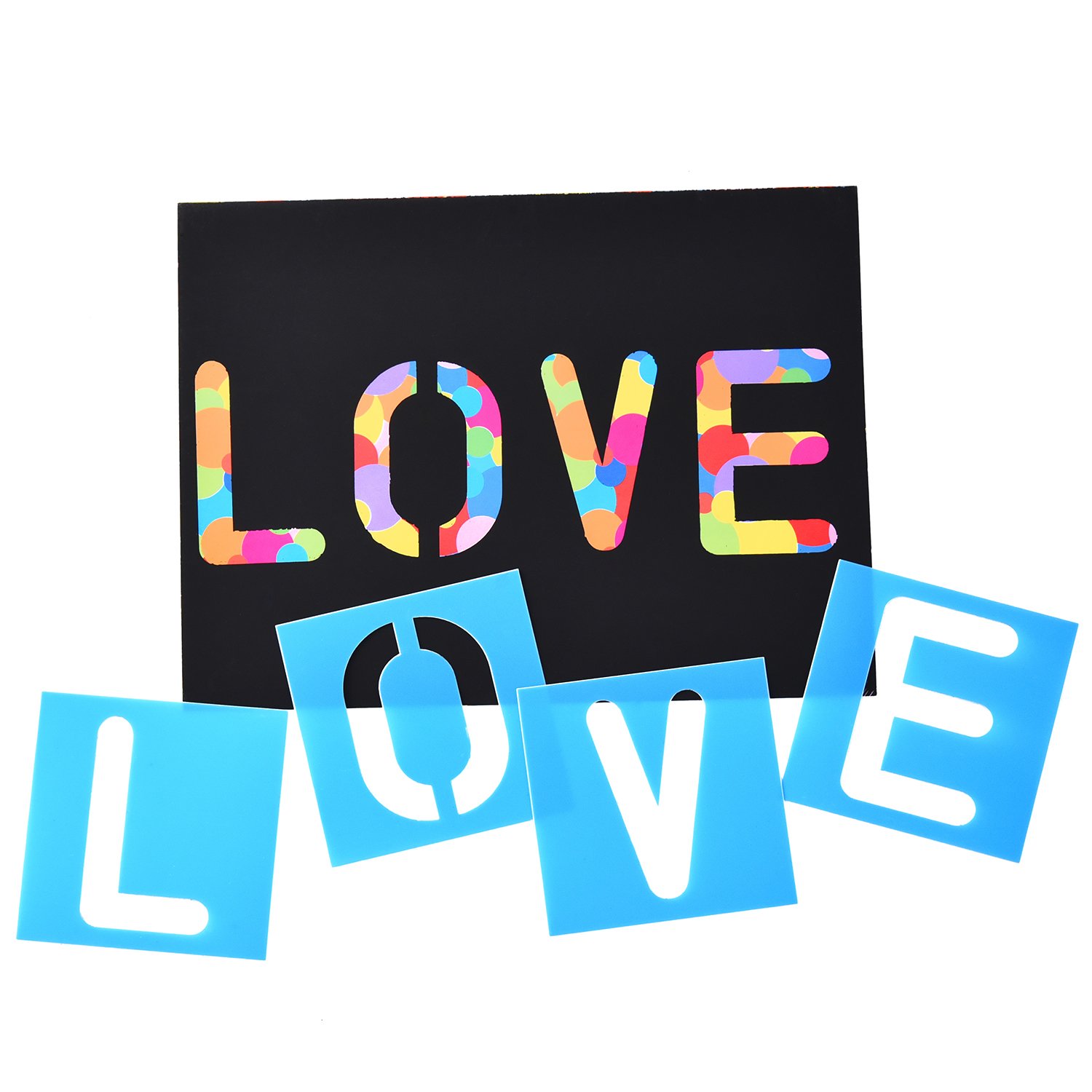 26 Pieces Plastic Letter Stencil Alphabet Stencils Set for Painting