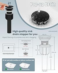 Casavilla Bathroom Sink Faucet, Oil Rubbed Bronze