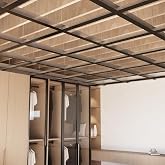 Emayuu 64 SQ FT Black Complete Galvanized Drop Ceiling Grid Kit | Easy Install Drop Ceiling Grid System for Basement Living Room Kitchen Bathroom Lobby(Black 64 SQ FT)