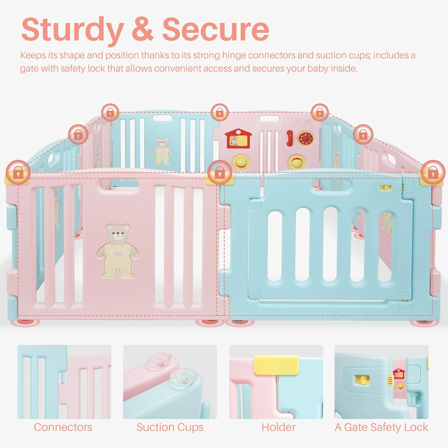 kidzone baby playpen