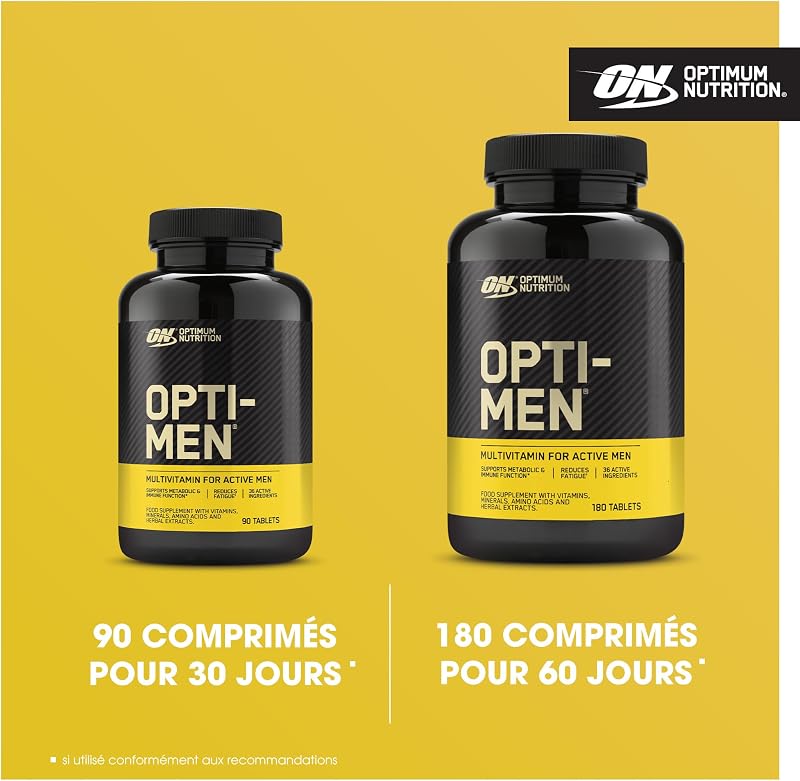 Opti-Men, Comprimés Vitaminés Haute Concentration, Hommes