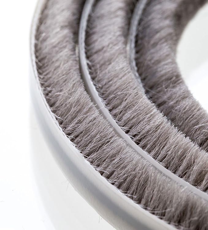 STEIGNER SelfAdhesive Brush Seal 5 m Height 6 mm Gray Dust Seal for Drawers, Sliding