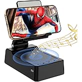 Gifts for Men,Cell Phone Stand with Wireless Bluetooth Speaker Anti-Slip Base HD Surround Sound Compatible with iPhone Smartphones,Cool Gadgets for Men,Birthday Gifts for Him Husband Boyfriend