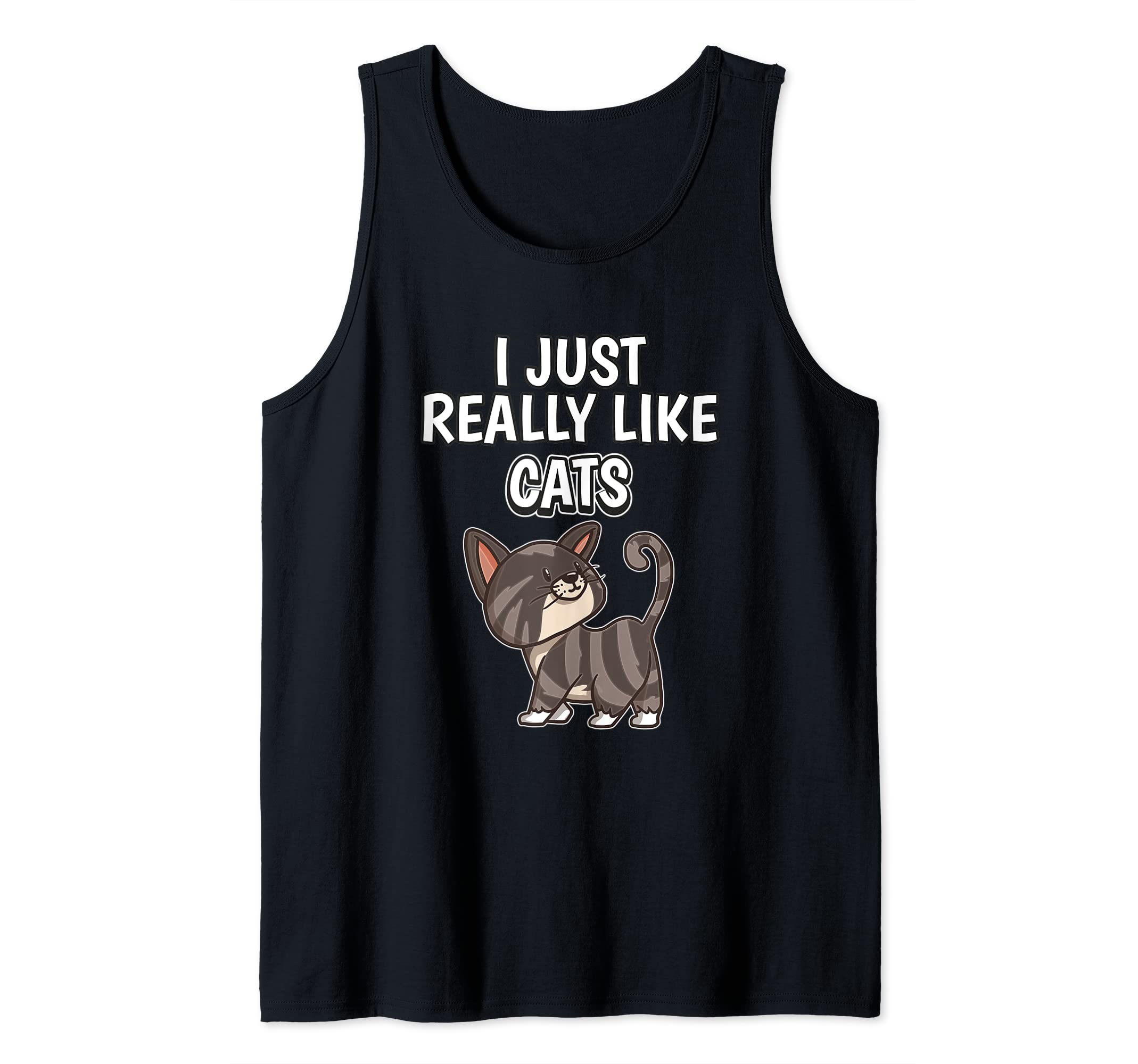 Kitten Quote I Just Really Like Cats Clothes Cat Tank Top