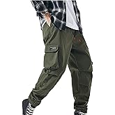 XYXIONGMAO Men's Tactical Hip Hop Sweatpants Black Techwear Streetwear Hip Hop Joggers Green Overalls Cargo Pants for Men