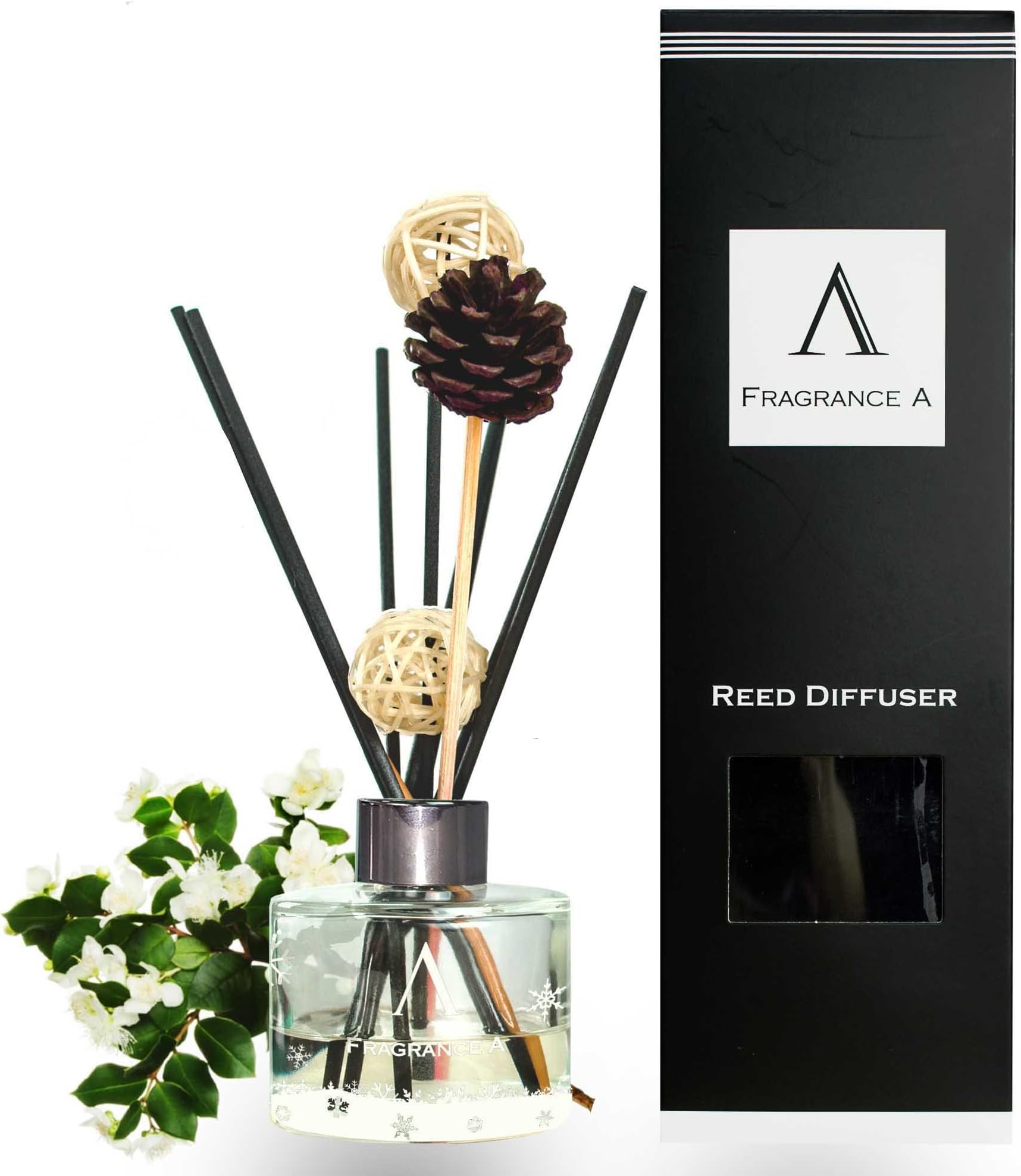 Fragrancea Reed Diffuser Set, Pinky Woody, 3.4 fl oz